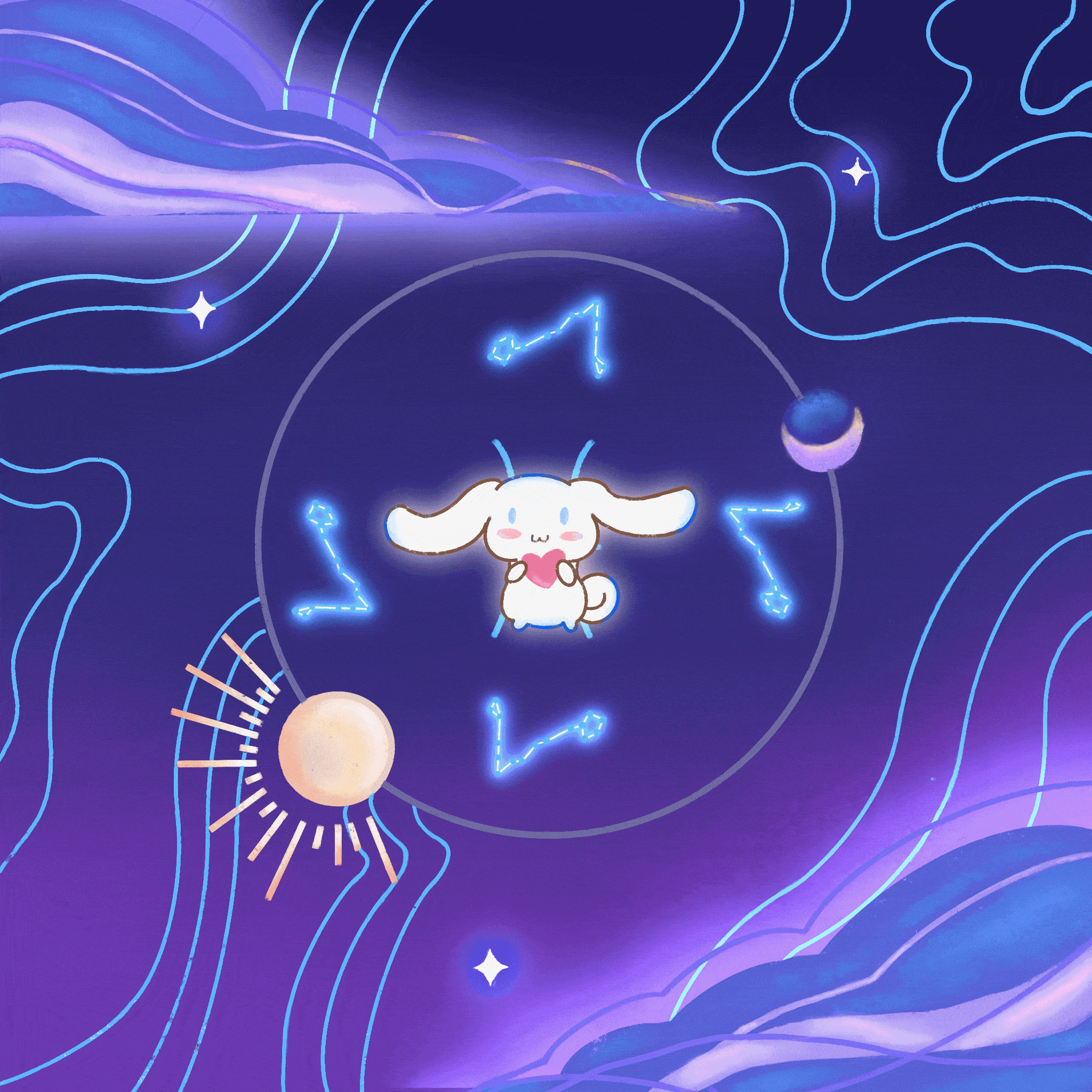 A digital gif called 'Which Zodiac sign are you?'